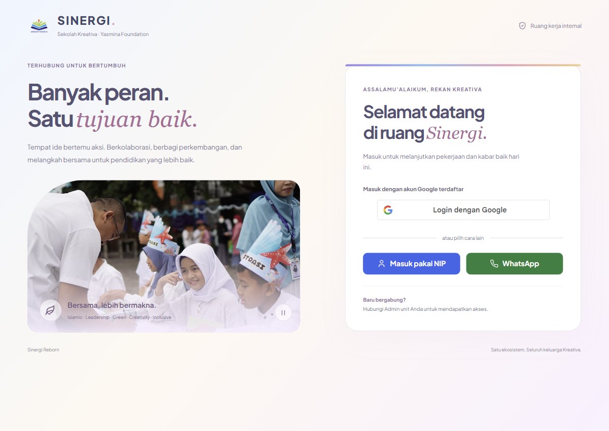 Screenshot Sinergi Kreativa
