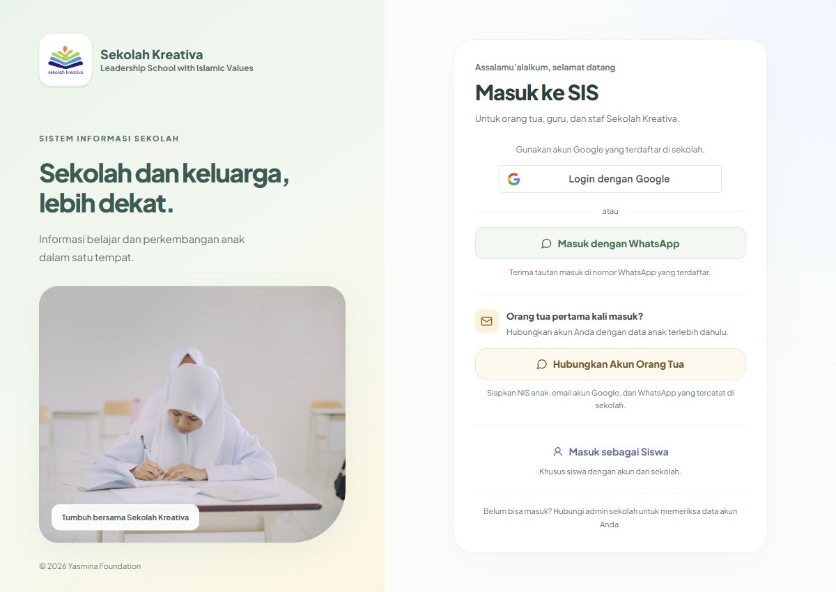 Screenshot SIS Kreativa